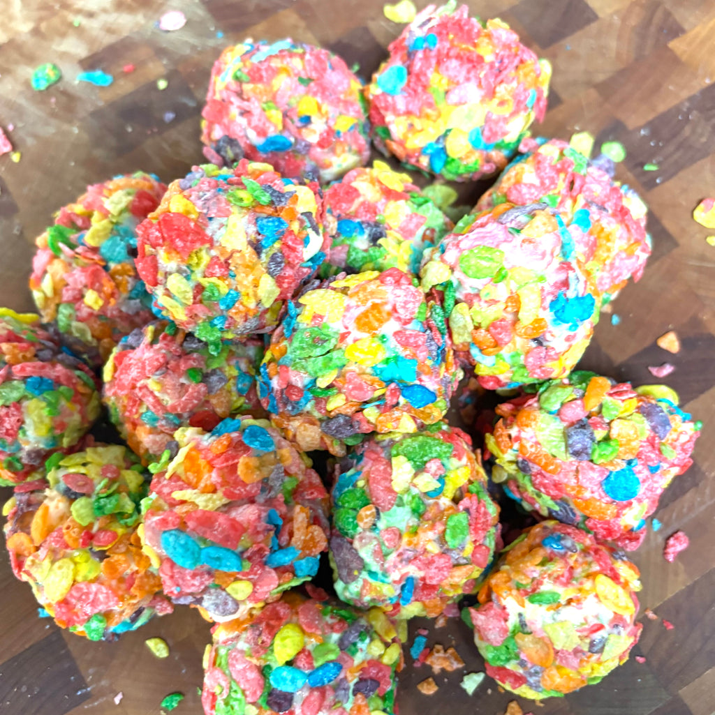 Rainbow Fruity Pebble Treats