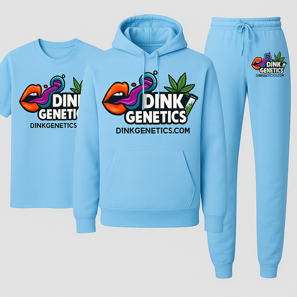 Dinky Lips Genetics T-Shirt + Hoodie Set Bundle – Baby Blue Haze