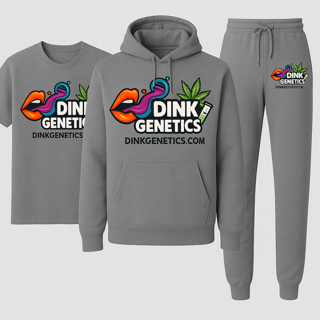 Dinky Lips Genetics T-Shirt + Hoodie Set Bundle – Smokers Ash Gray
